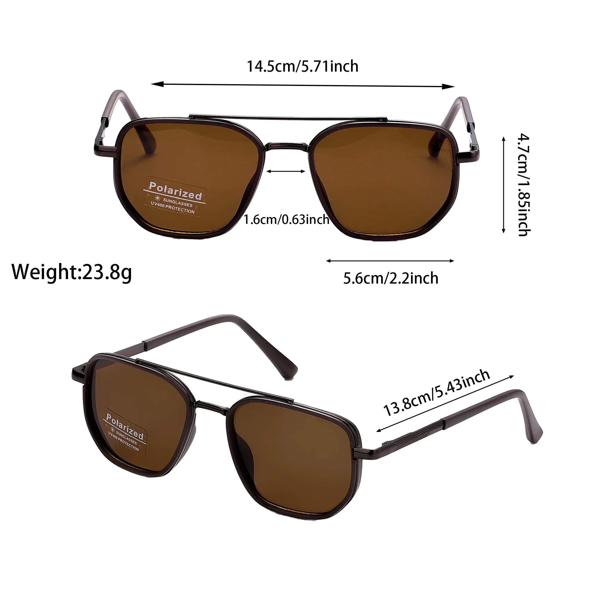 Geometric Double-Beam Sunglasses