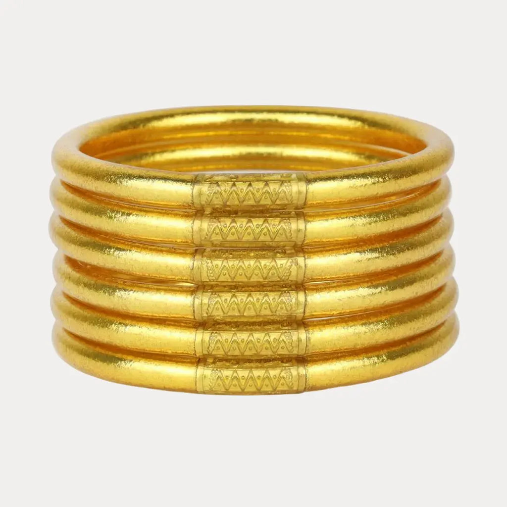 Gold All-Weather Bangles® Set of 6