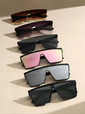 Unisex Fashionable Flat Top Sunglasses