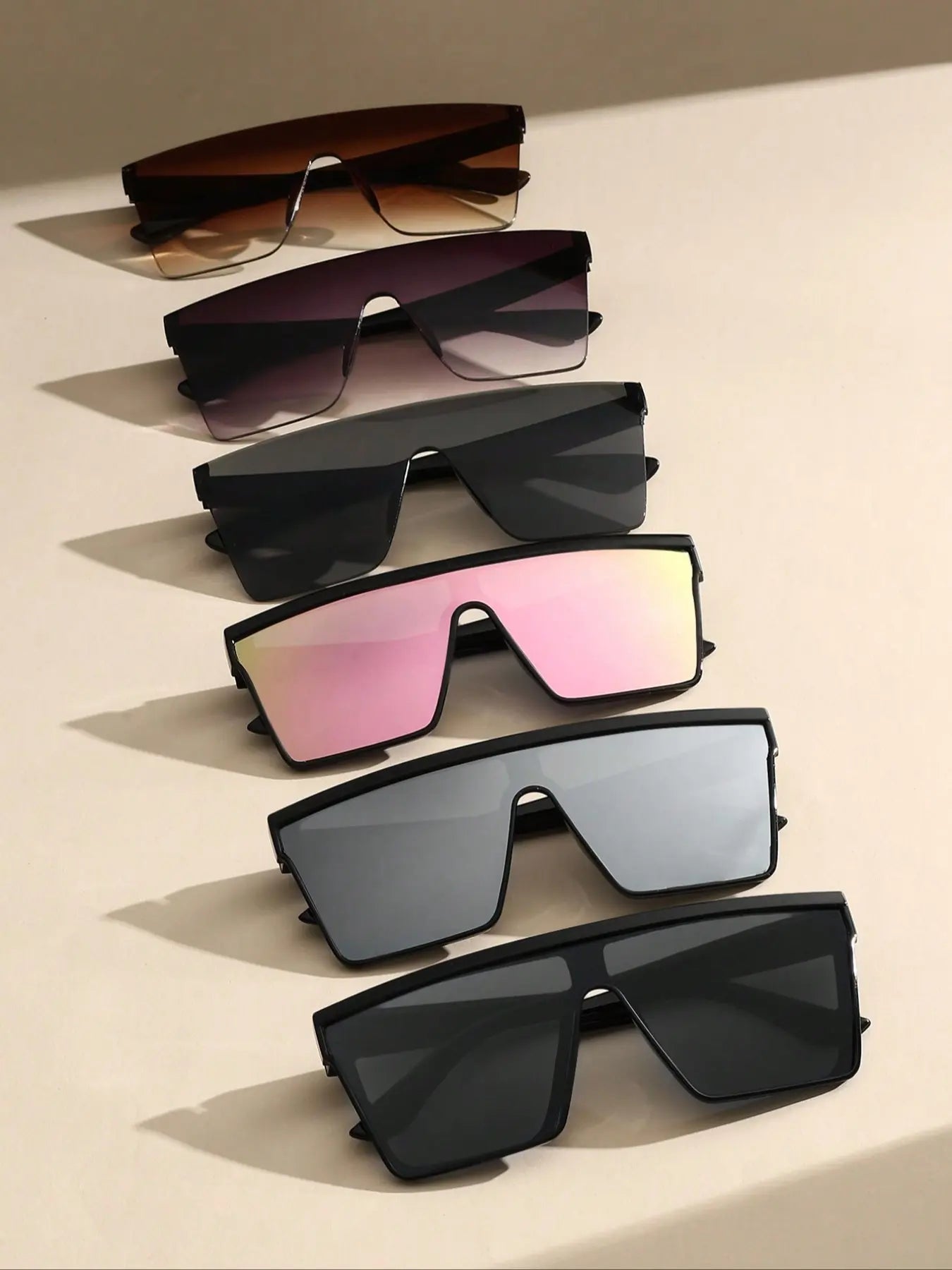 Unisex Fashionable Flat Top Sunglasses