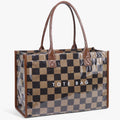 Vintage Checkerboard Tote Bag