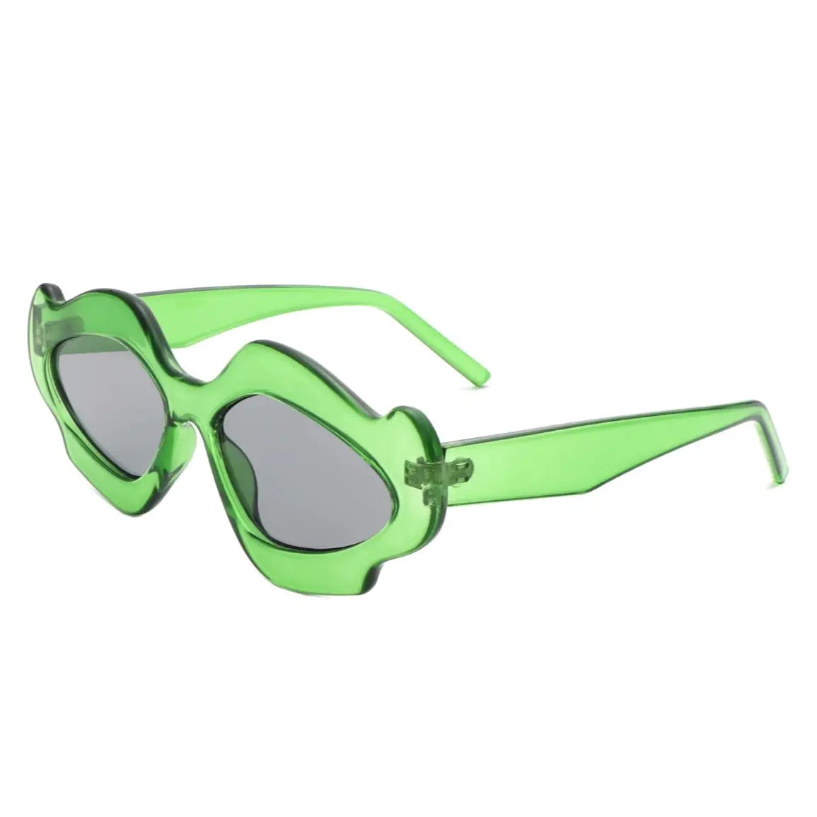 Wavy Geometric Design Women's Retro Fashion Sunglasses