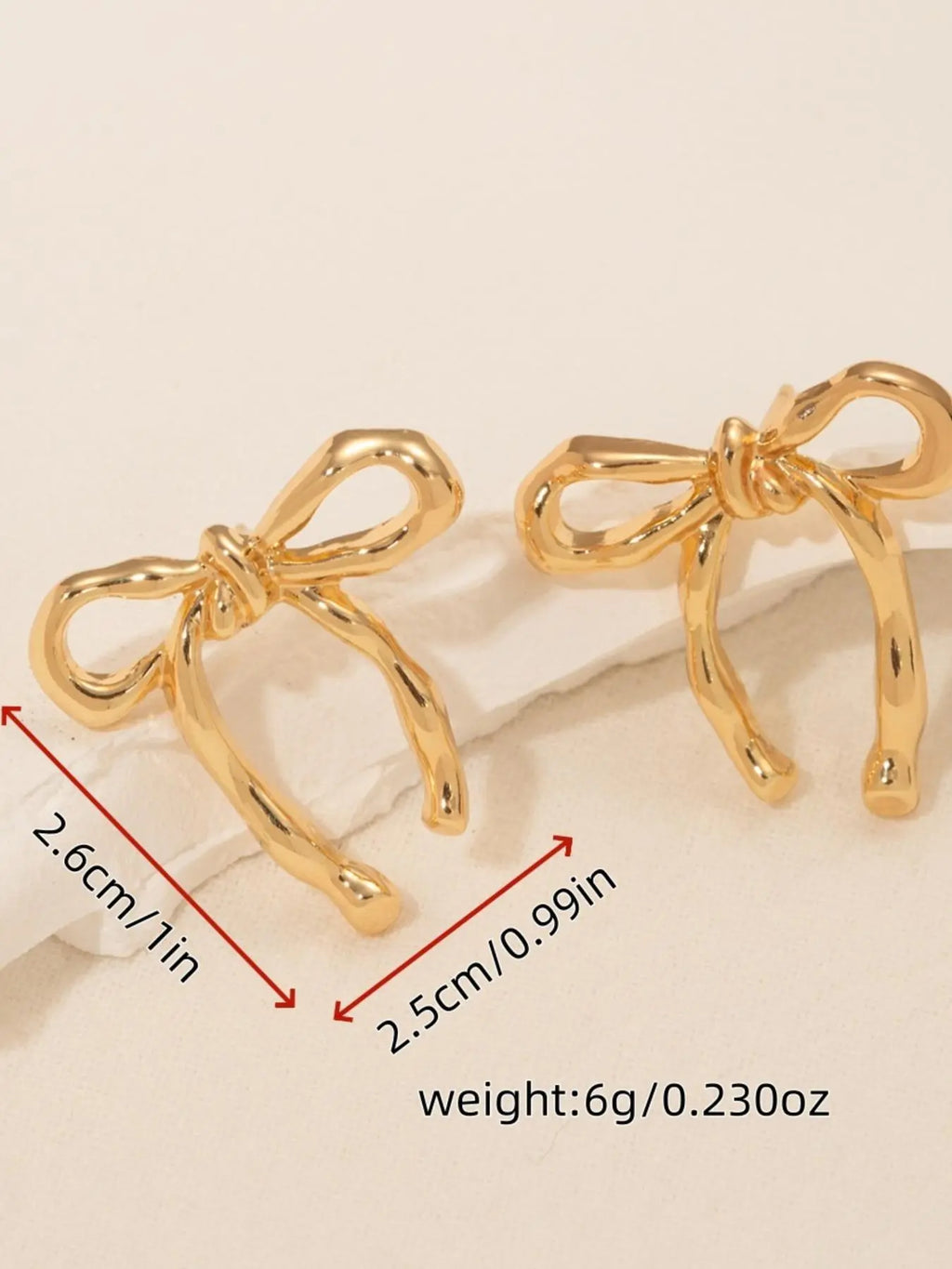 Elegant Bowknot Design Stud Earrings