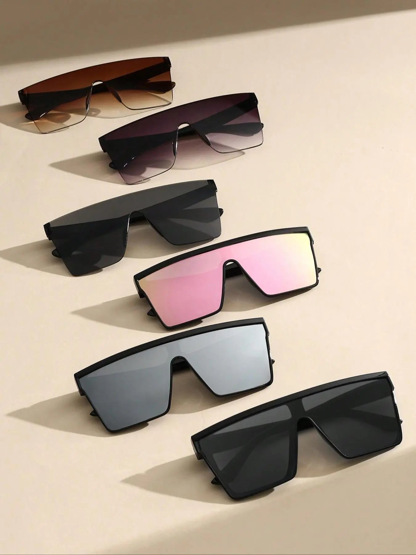 Unisex Fashionable Flat Top Sunglasses