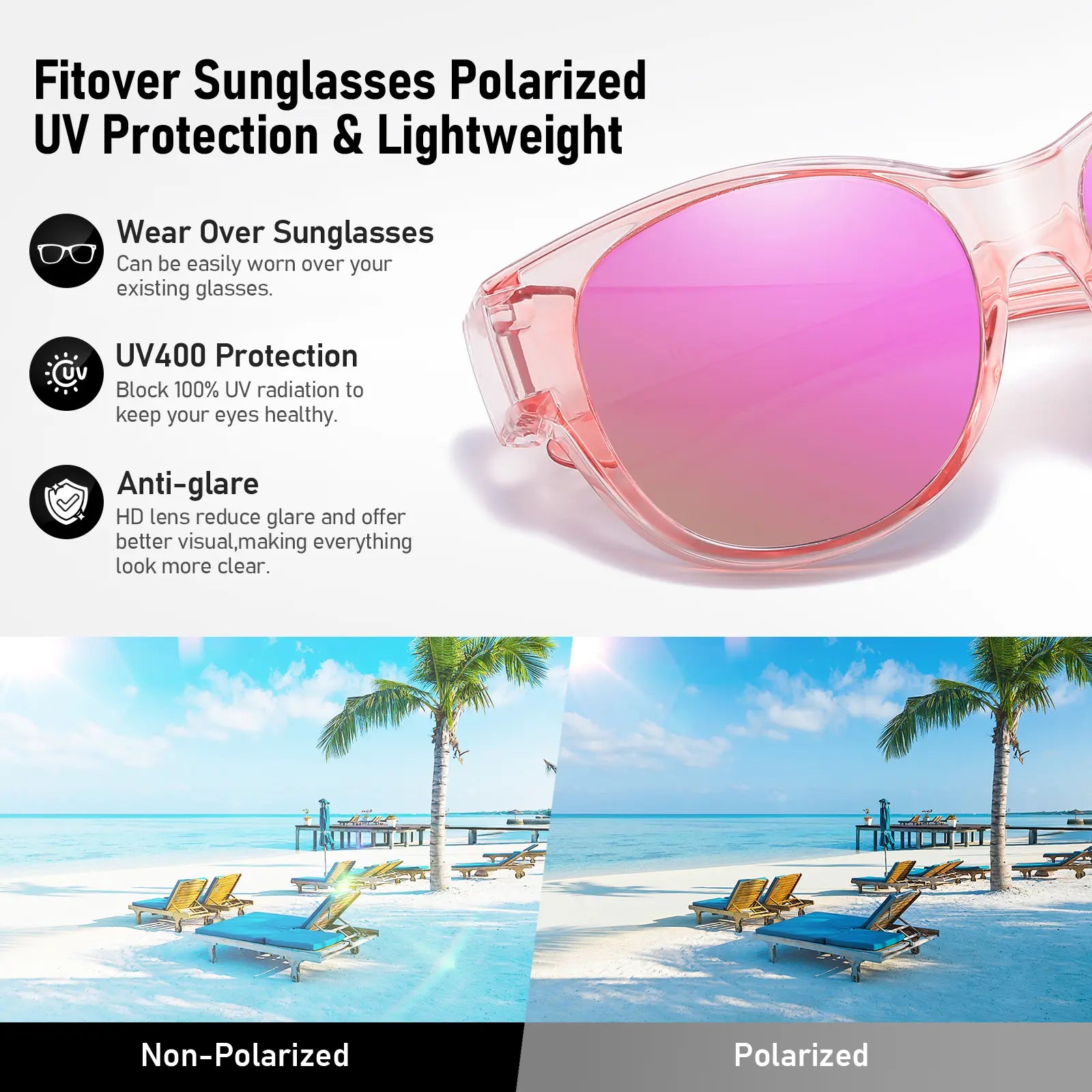 Summer Vibes Polarized Cat Eye Sunglasses