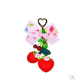 Cherry Blossom Floral Bow Bag Charm