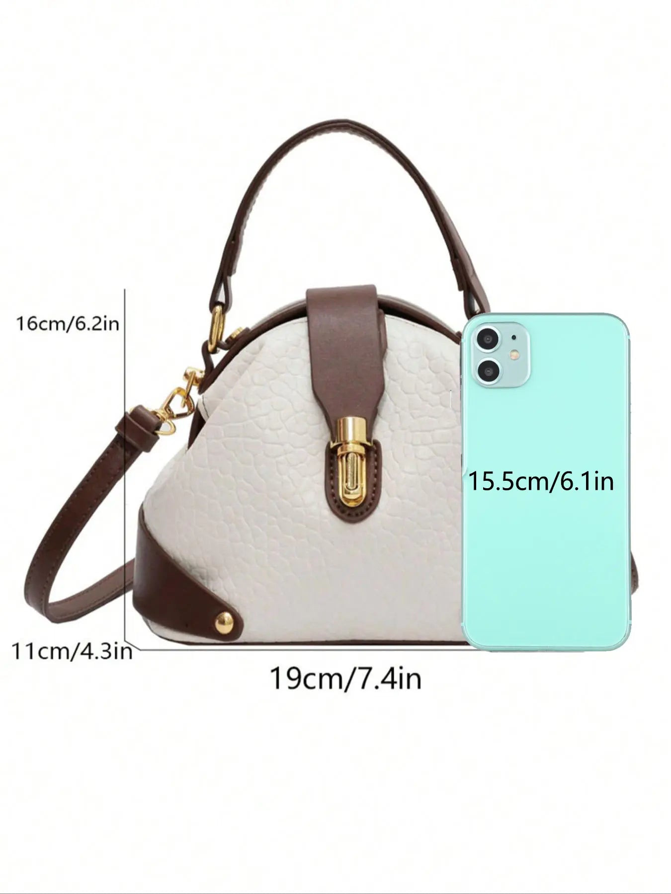 Elegant Colorblock Women's Handbag
