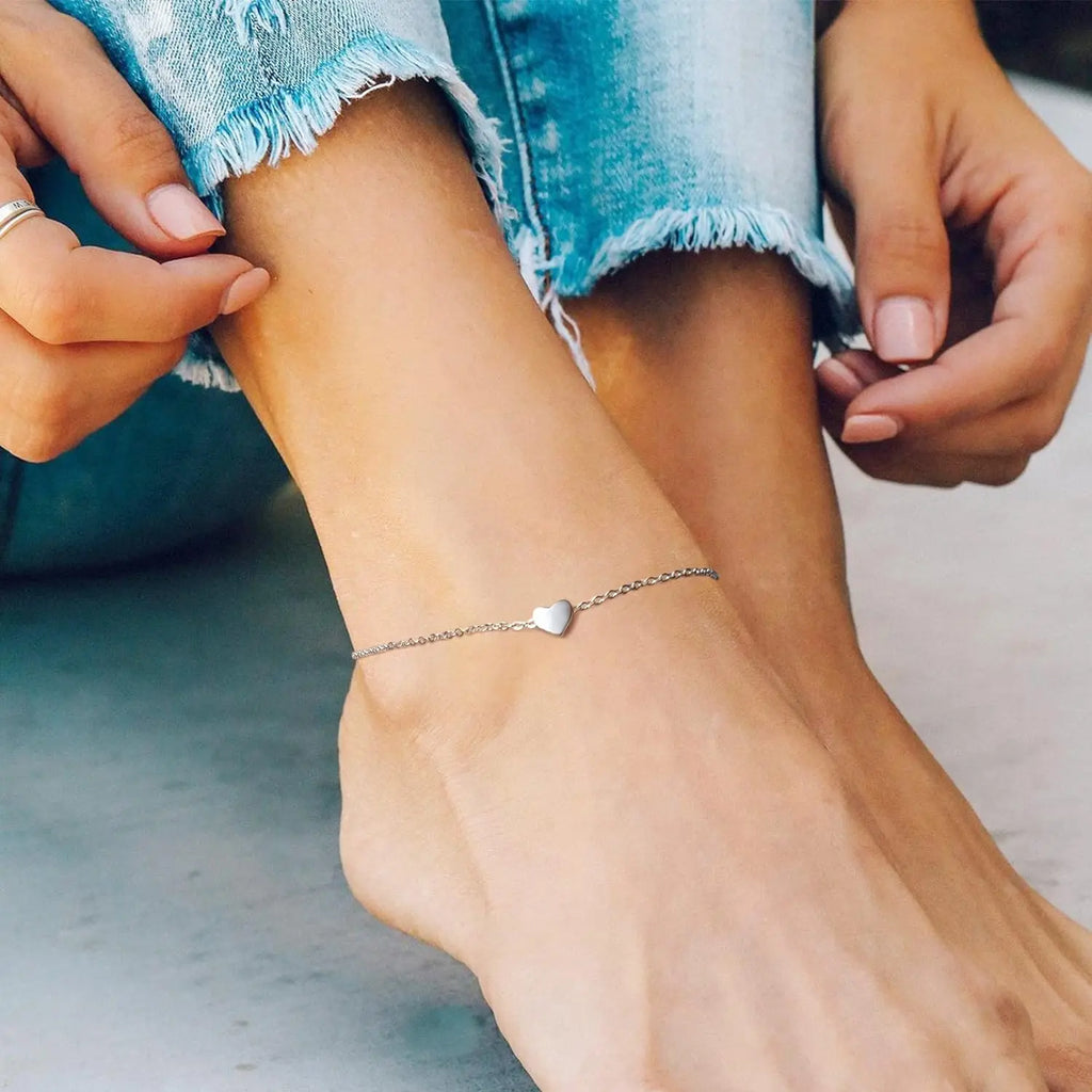 Tiny Heart Anklet